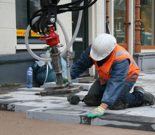 Bouwvakkers aan het werk